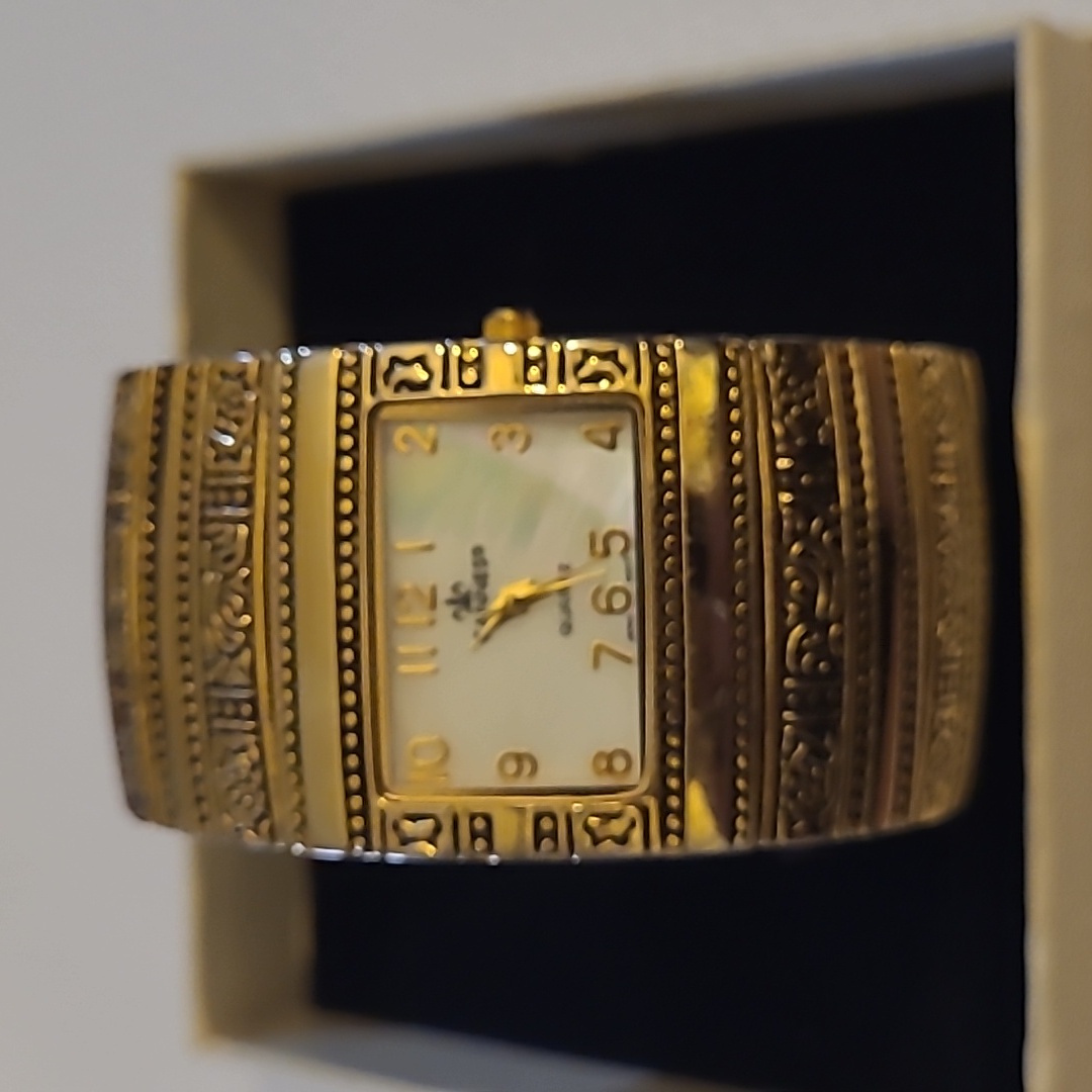 Cannes Cuff Watch Mother Of Pearl Dial